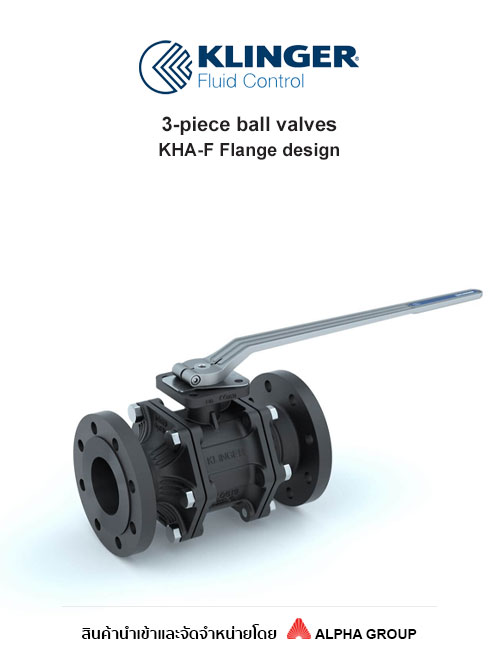 3-piece ball valve with full bore