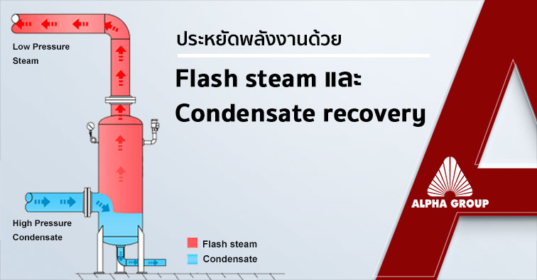 ประหยัดพลังงานด้วย flash steam และ condensate recovery