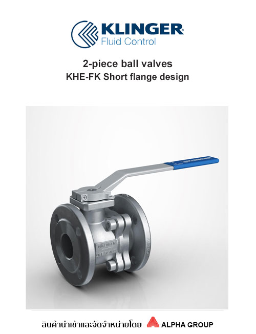 2-piece ball valve with full bore
