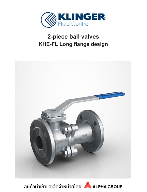 2-piece ball valve with full bore