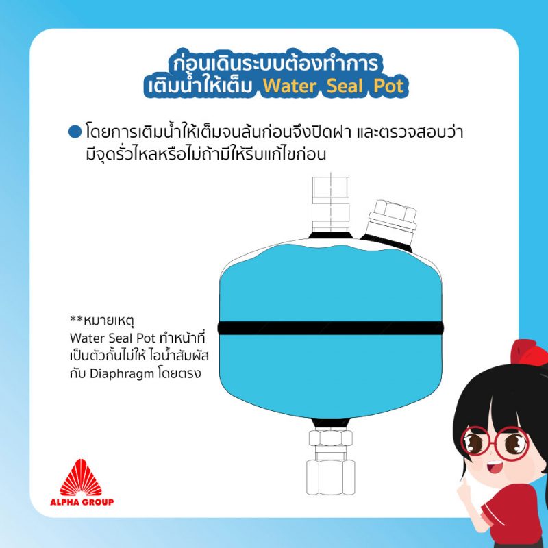 แนะนำการติดตั้ง Water seal pot และ Control line ที่มากับวาล์ว PRV