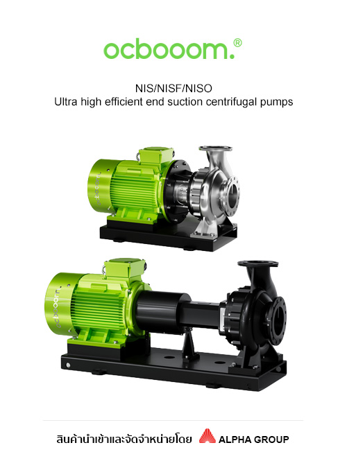 Ultra High Efficient end Suction Centrifugal Pumps model NIS/NISF/NISO